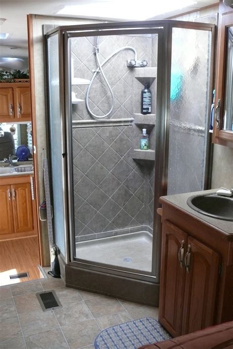 stainless steel rv shower enclosure|rv replacement showers and tubs.